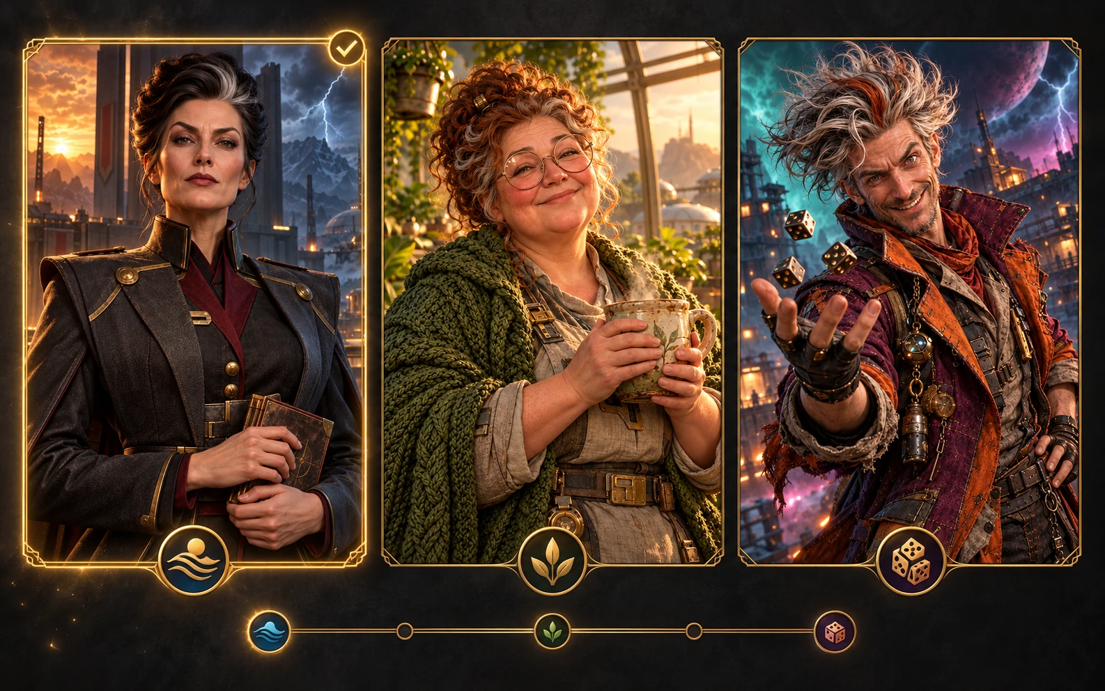 The Balanced, Calm and Chaotic storytellers